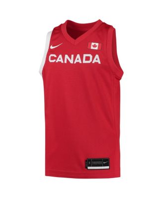 Big Boys Red Canada Basketball 2020 Summer Olympics Replica Team Jersey