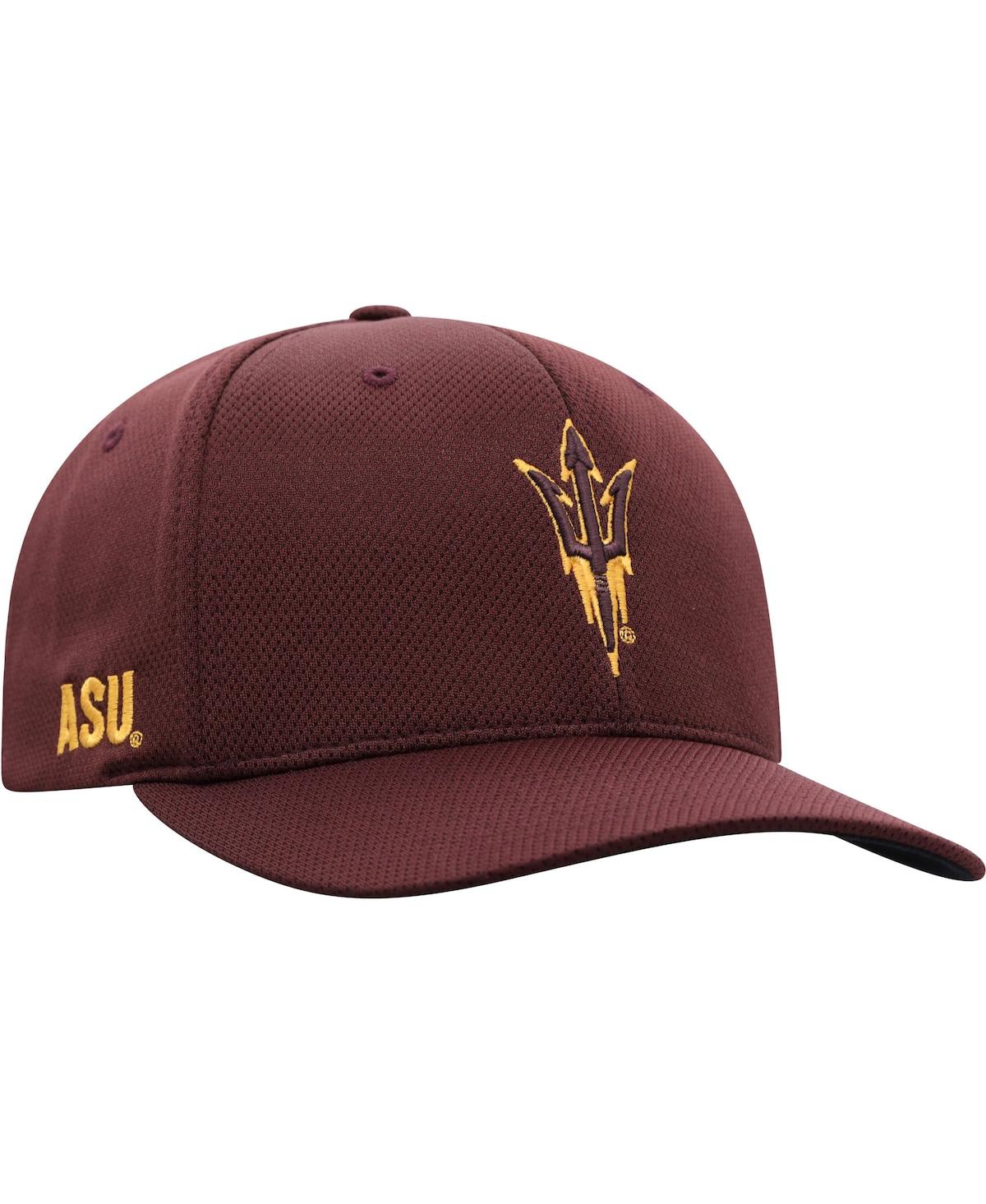 Shop Top Of The World Men's  Maroon Arizona State Sun Devils Reflex Logo Flex Hat