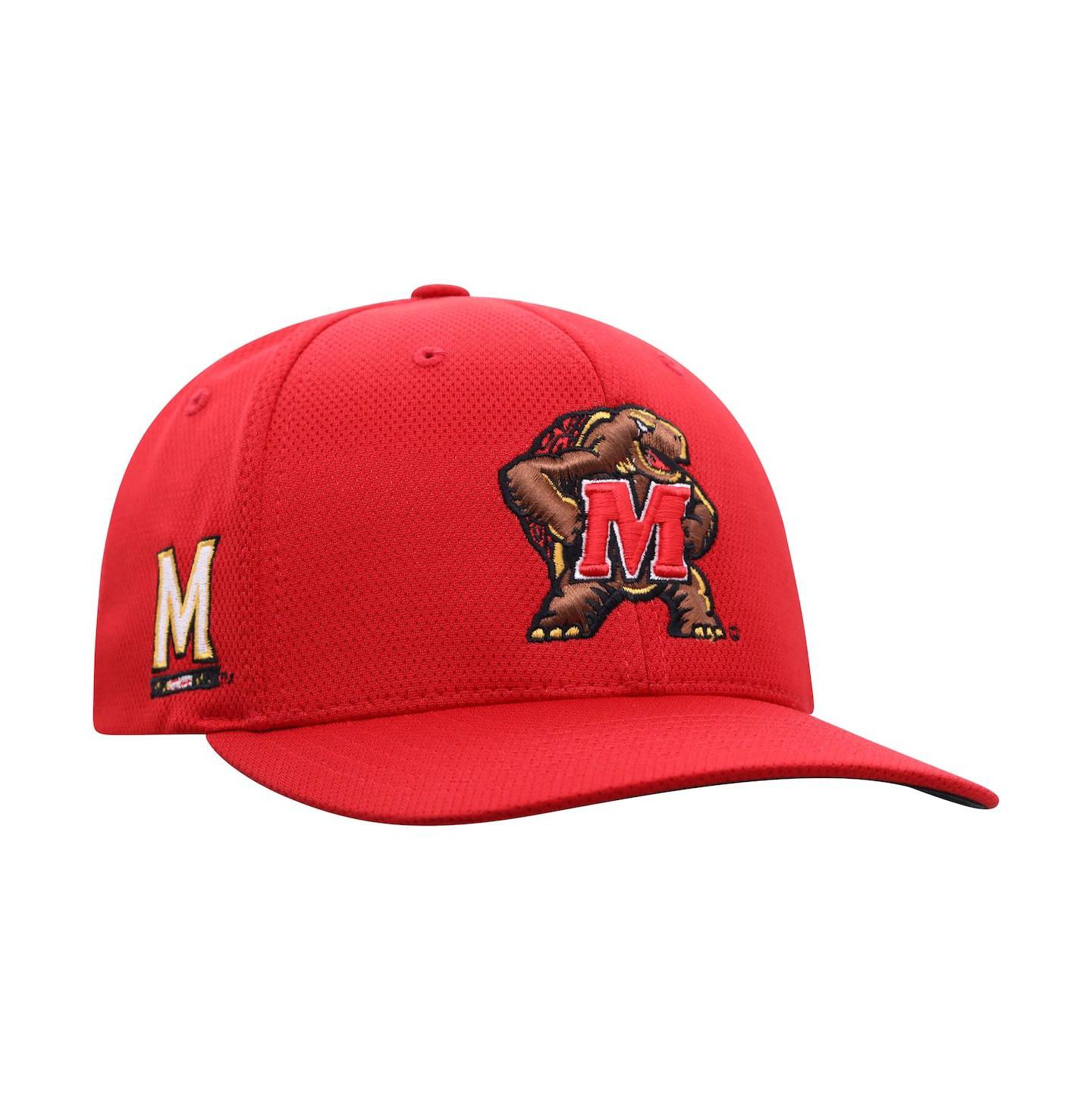 Мужская кепка Top of the World Red Maryland Terrapins Reflex Logo Flex Hat — фото 4