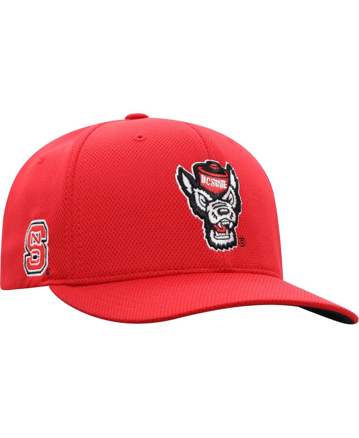 Shop Top Of The World Men's  Red Nc State Wolfpack Reflex Logo Flex Hat