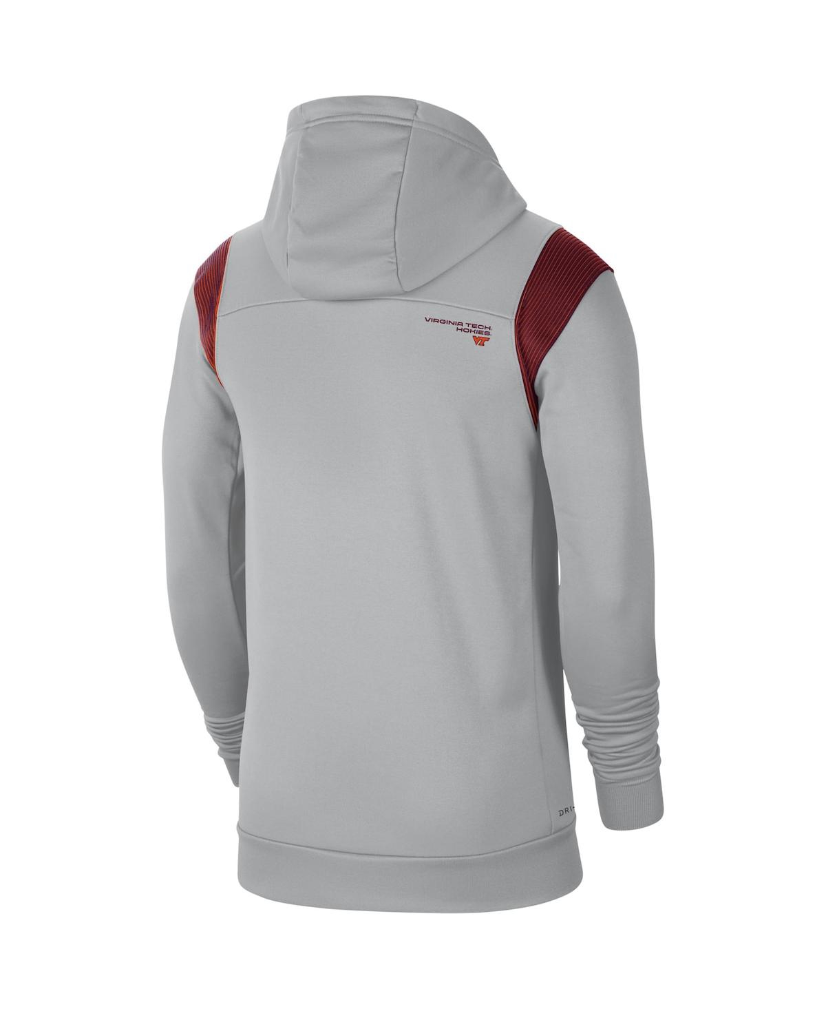 Shop Nike Men's  Gray Virginia Tech Hokies 2021 Sideline Performance Full-zip Hoodie
