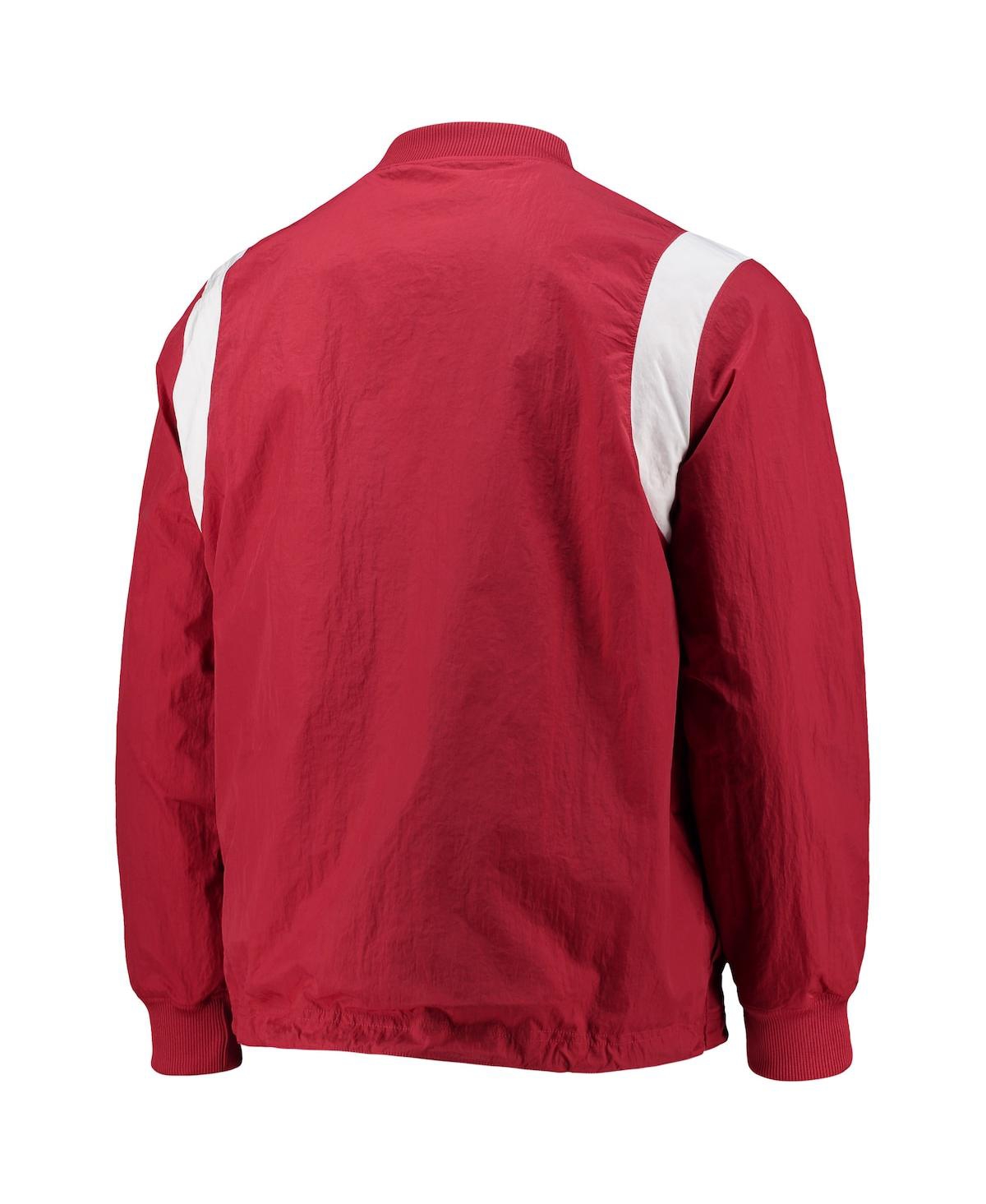 Shop Nike Men's  Crimson Alabama Crimson Tide Rev Pullover Windbreaker Jacket