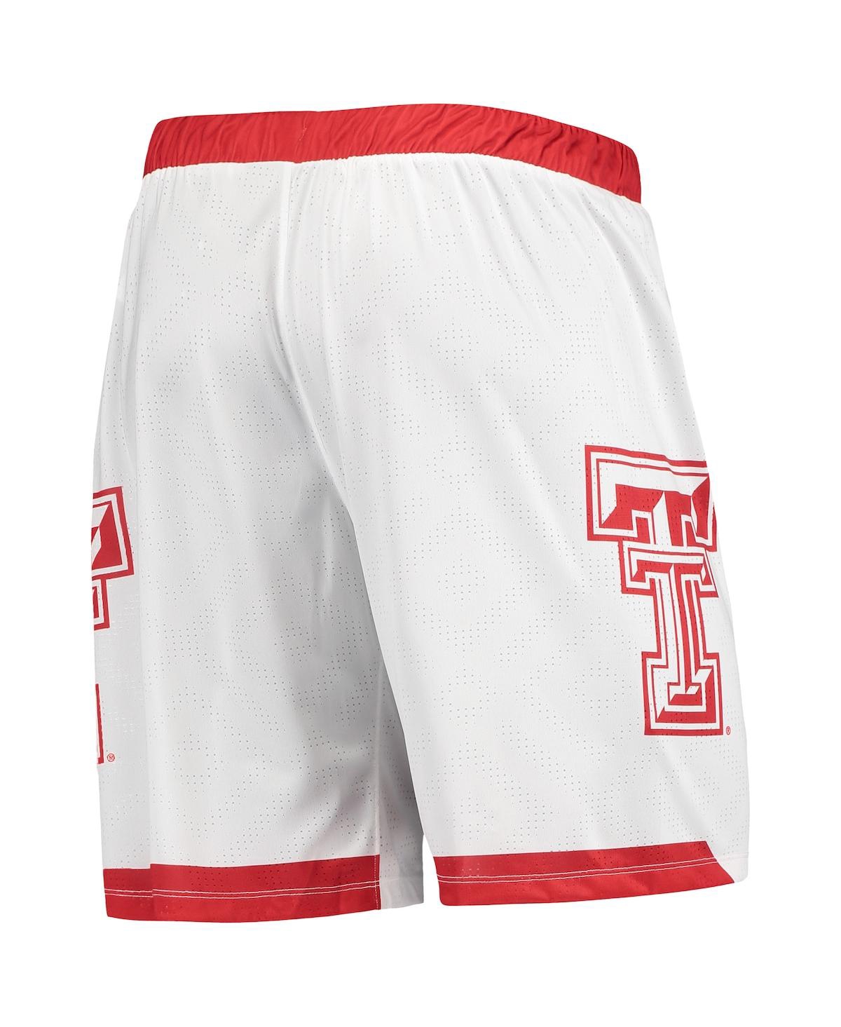 Shop Under Armour Men's  White Texas Tech Red Raiders Alternate Replica Basketball Shorts
