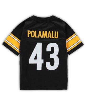 Toddler Boys and Girls Troy Polamalu Black Pittsburgh Steelers 2005 Retired Legacy Jersey