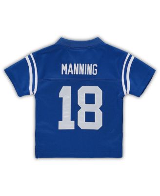 Infant Boys and Girls Peyton Manning Royal Indianapolis Colts 1998 Retired Legacy Jersey