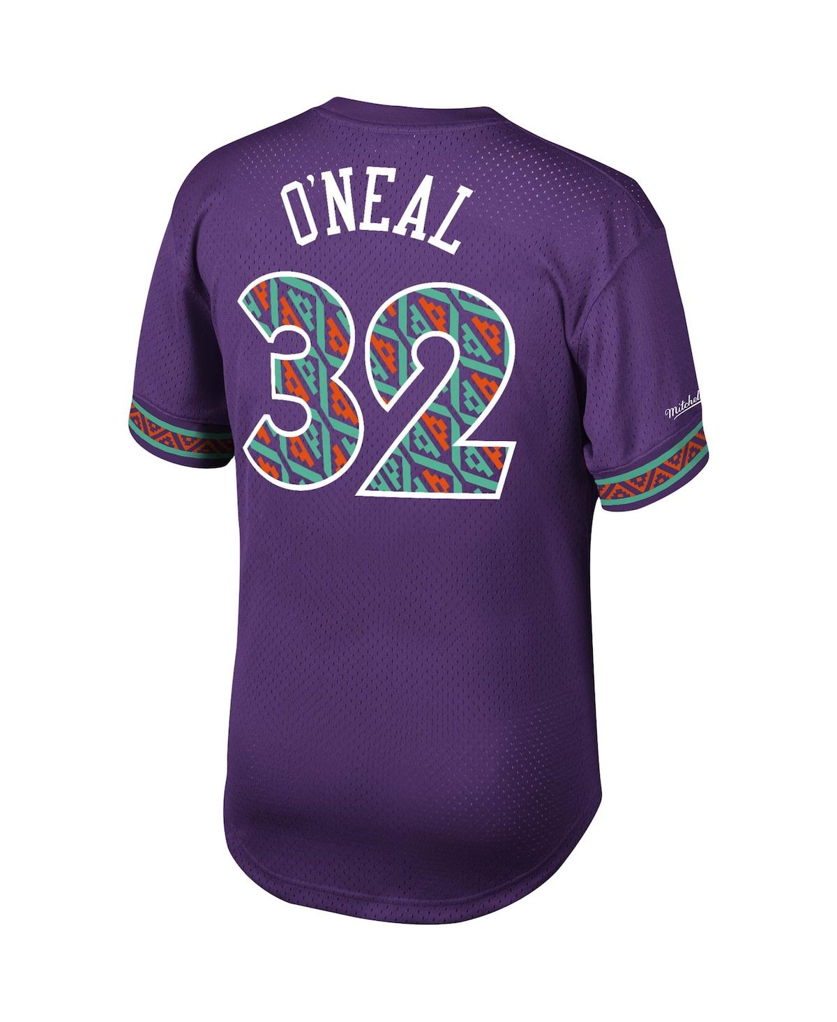 Shop Mitchell & Ness Men's  Shaquille O'neal Purple Nba Mesh T-shirt