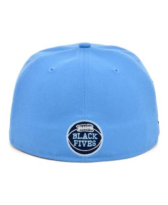 Men's Light Blue Smart Set Athletic Club of Brooklyn Black Fives Fitted Hat