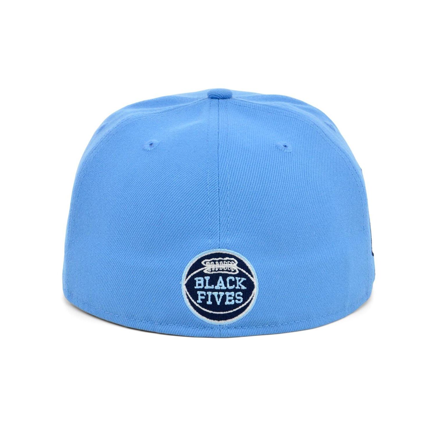 Men's Light Blue Smart Set Athletic Club of Brooklyn Black Fives Fitted Hat