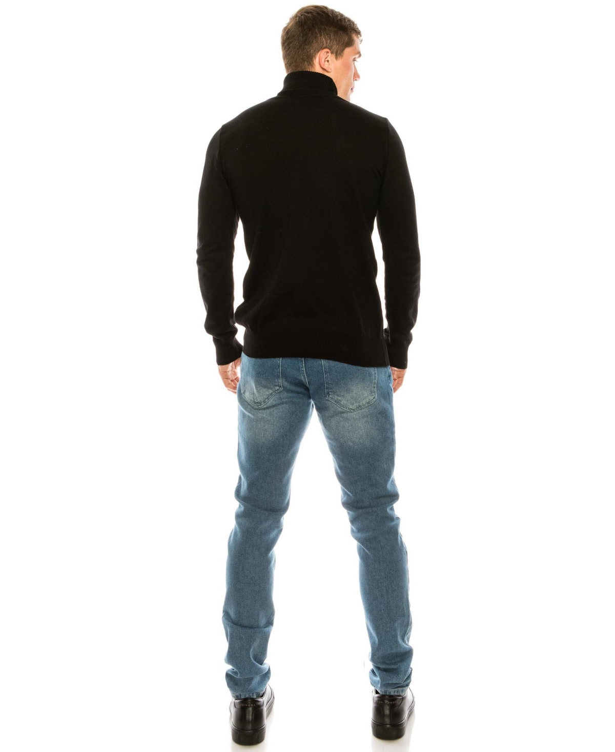 Ron Tomson Men's Modern Roll Neck Sweater