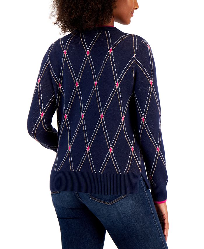 Charter Club Women's Argyle Sweater, Created for Macy's & Reviews Sweaters Women Macy's