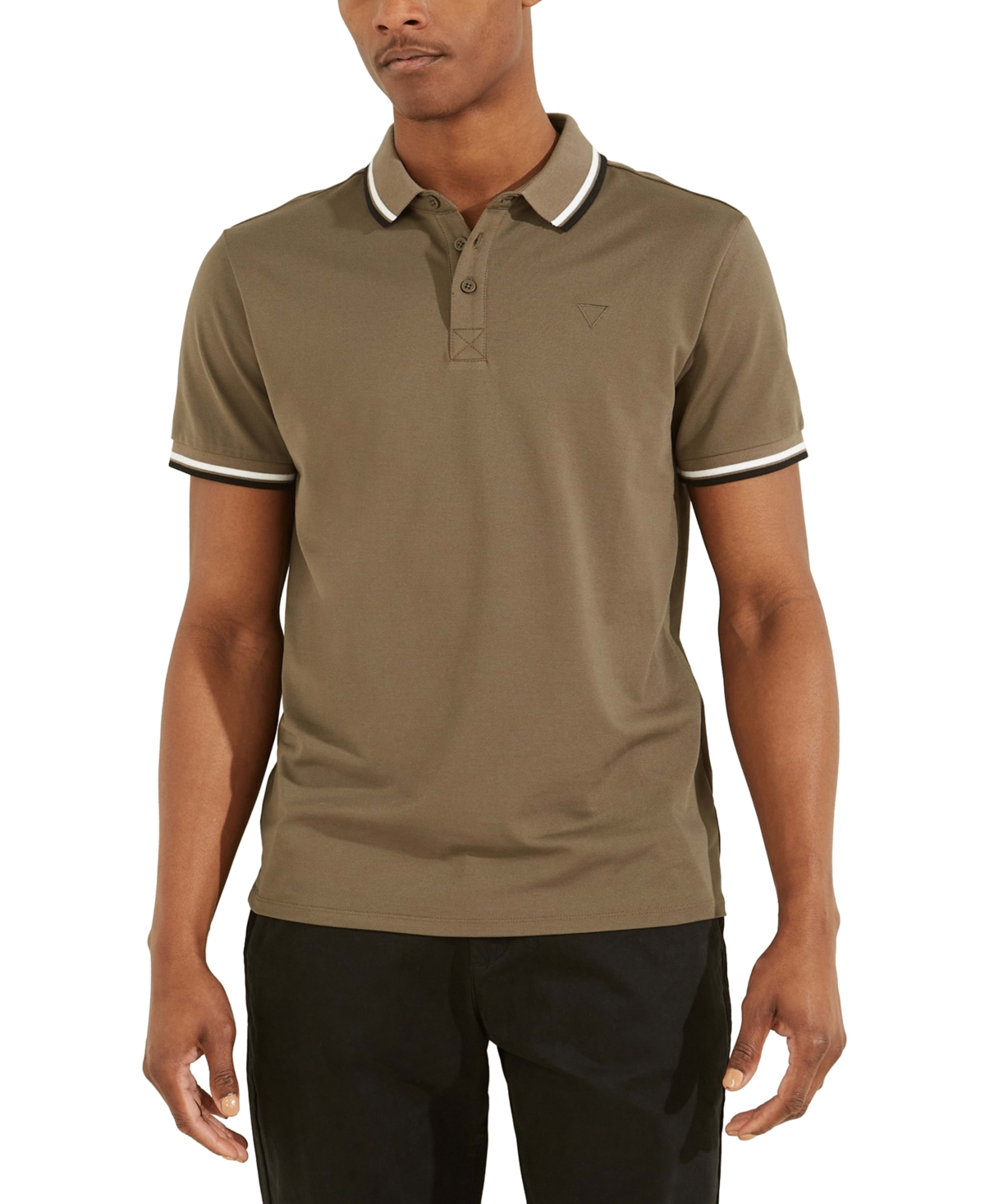 GUESS MEN'S SPORTS PIQUE POLO SHIRT 
