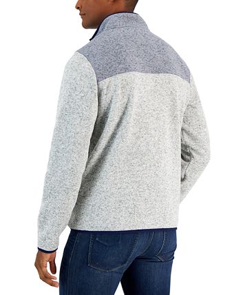 Club Room Men's Colorblocked Quarter-Zip Sweater, Created for