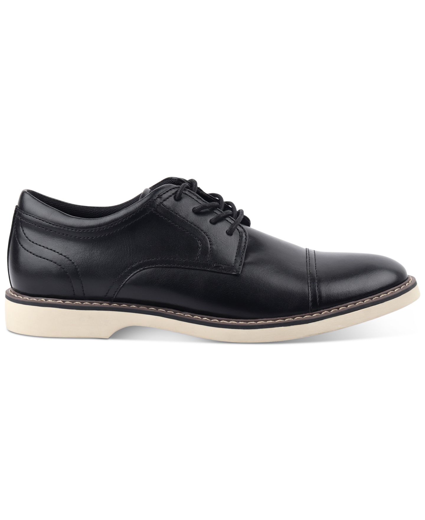 Мужские туфли Alfani Theo Cap-Toe Oxford Dress Shoes, цвет: Чёрный — фото 2