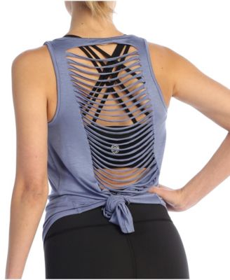 Get Shredded Laser Cut Open Back Tank