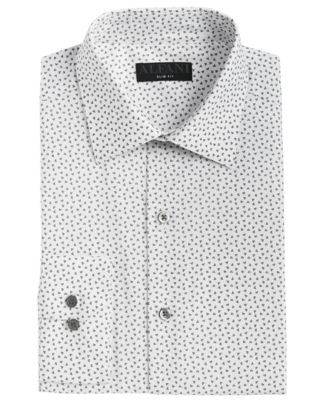 Alfani - Men's Angled Geo-Print Dress Shirt