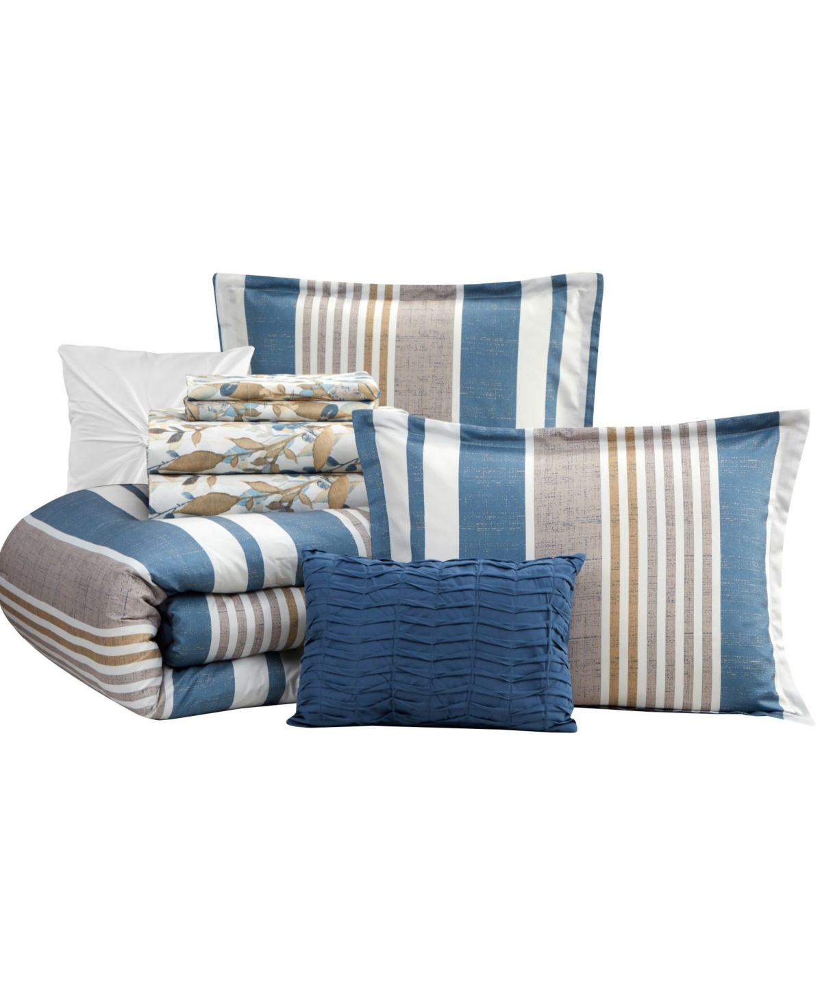 Stratford Park Florence 10 Piece Comforter Set, California King Bedding