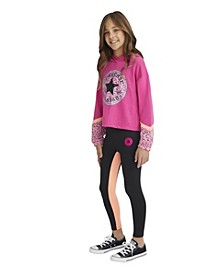 Converse x Clements Twins Big Girls Colorblocked High Rise Leggings