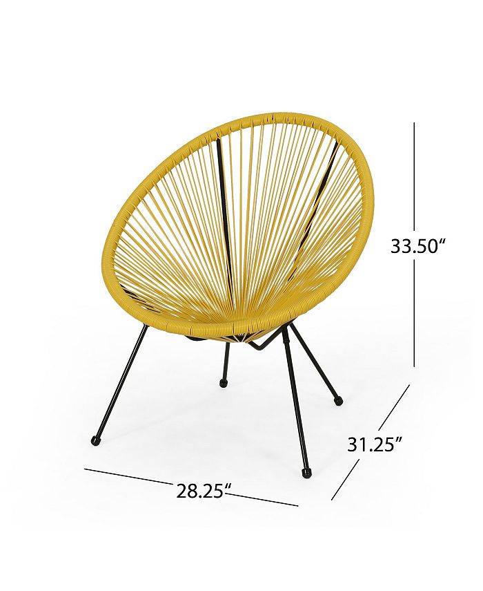 Noble House Anson Outdoor Hammock Weave Chair Set, 2 Piece Macy's