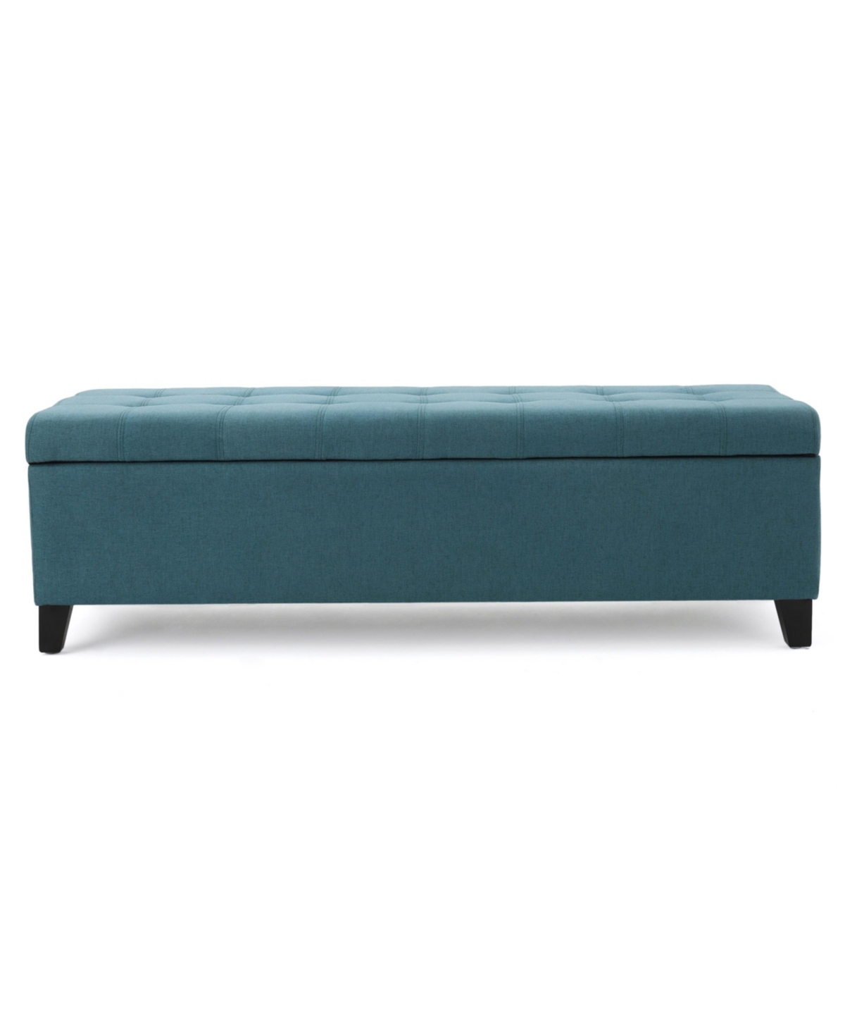Noble House Mission Storage Ottoman In Dark Teal