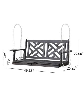 Alejandro Outdoor Hanging Porch Swing