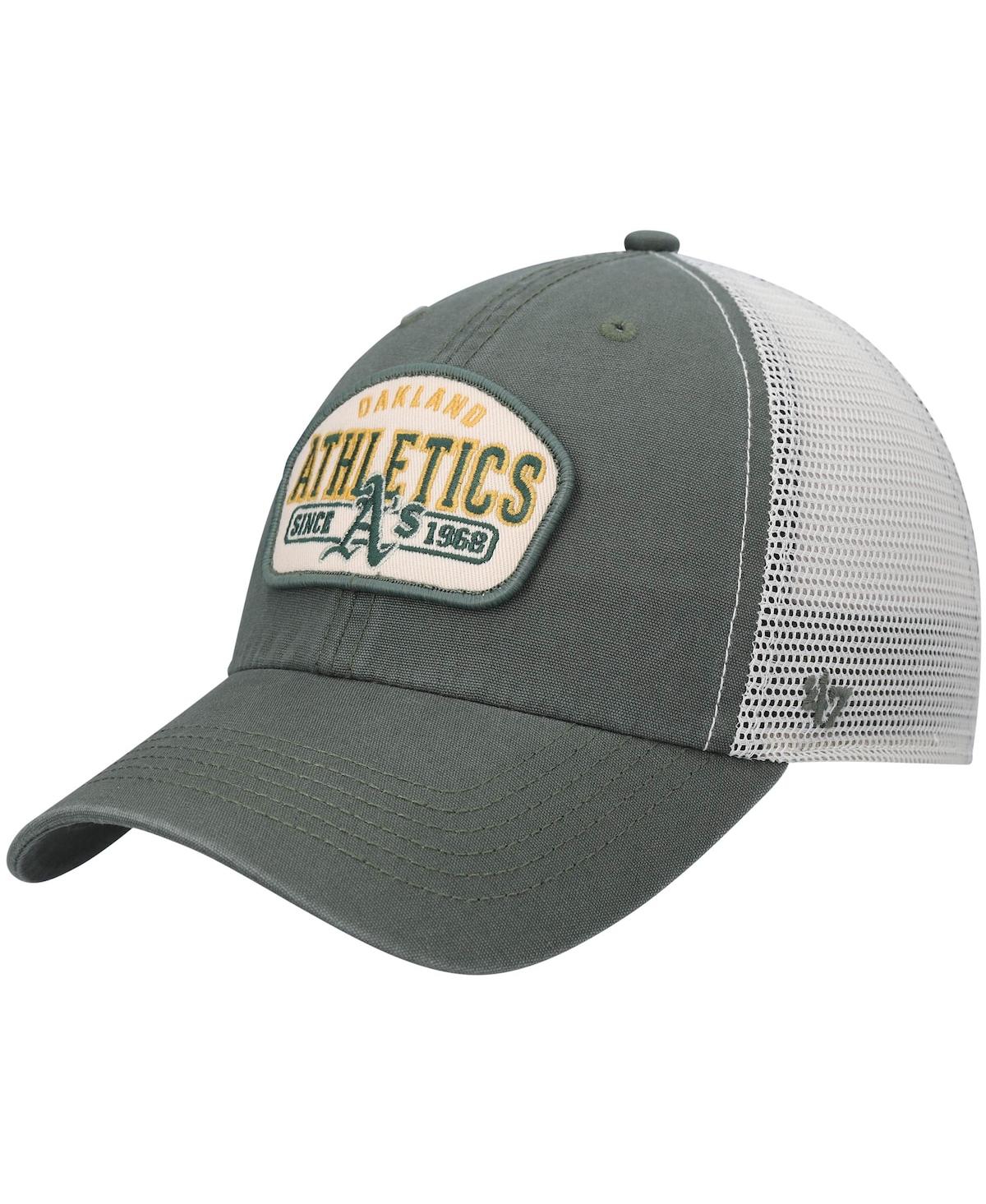 47 Brand Men's ' Green Oakland Athletics Penwald Clean Up Trucker Snapback Hat