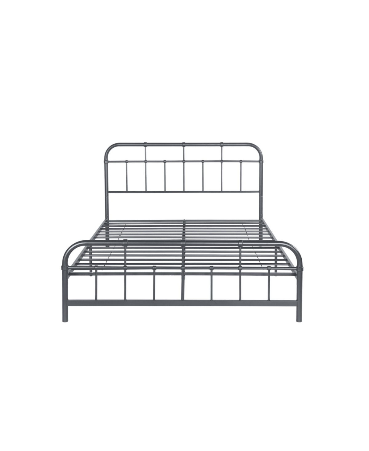 Noble House Berthoud Minimal Industrial Queen Bed Frame In Charcoal