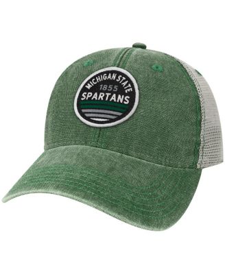 Men's Green Michigan State Spartans Sunset Dashboard Trucker Snapback Hat