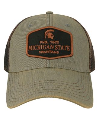 Men's Gray Michigan State Spartans Practice Old Favorite Trucker Snapback Hat