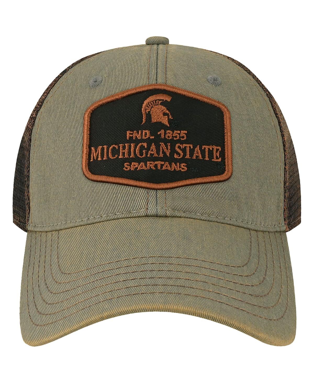 Shop Legacy Athletic Men's Gray Michigan State Spartans Practice Old Favorite Trucker Snapback Hat