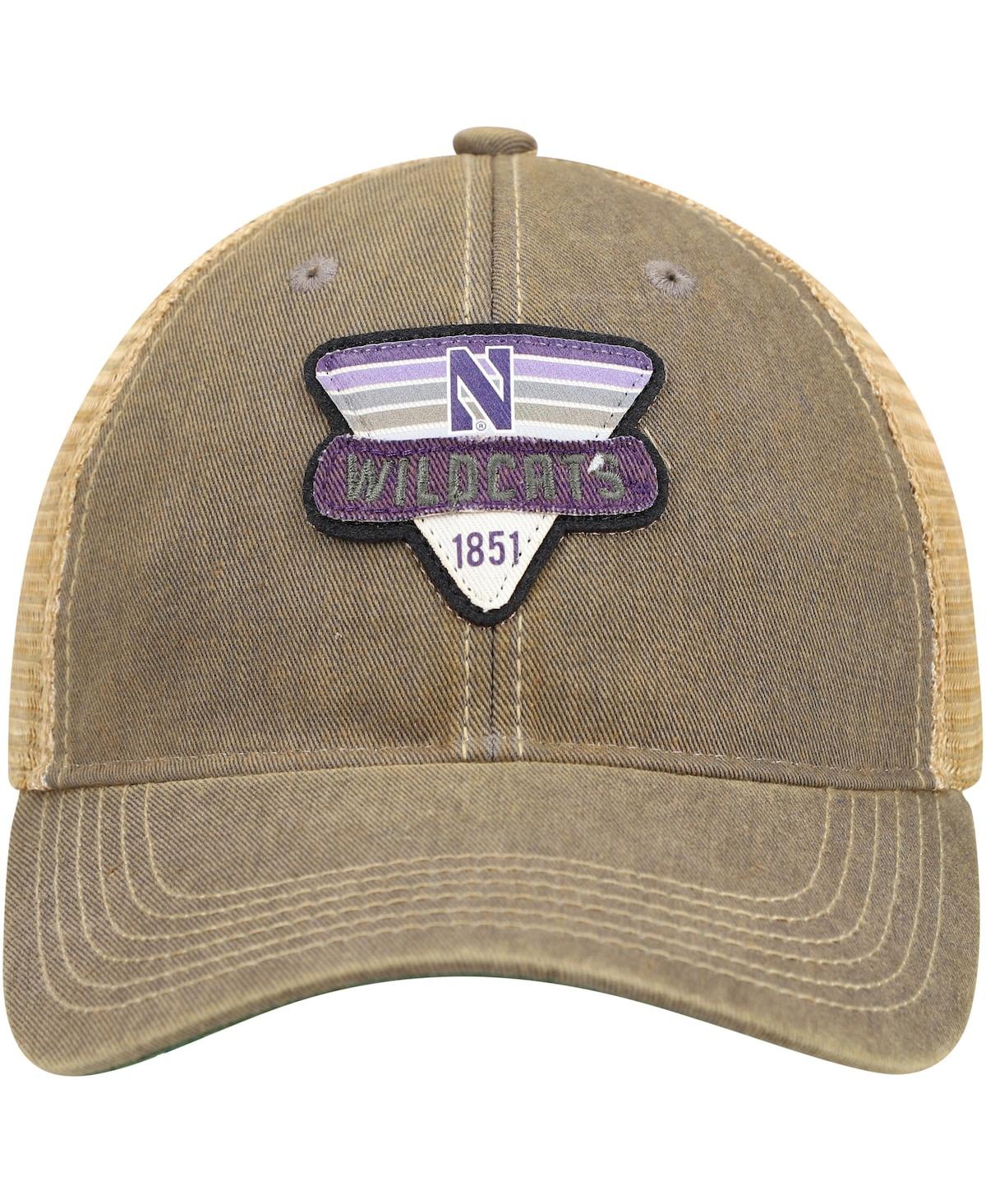 Shop Legacy Athletic Men's Gray Northwestern Wildcats Legacy Point Old Favorite Trucker Snapback Hat