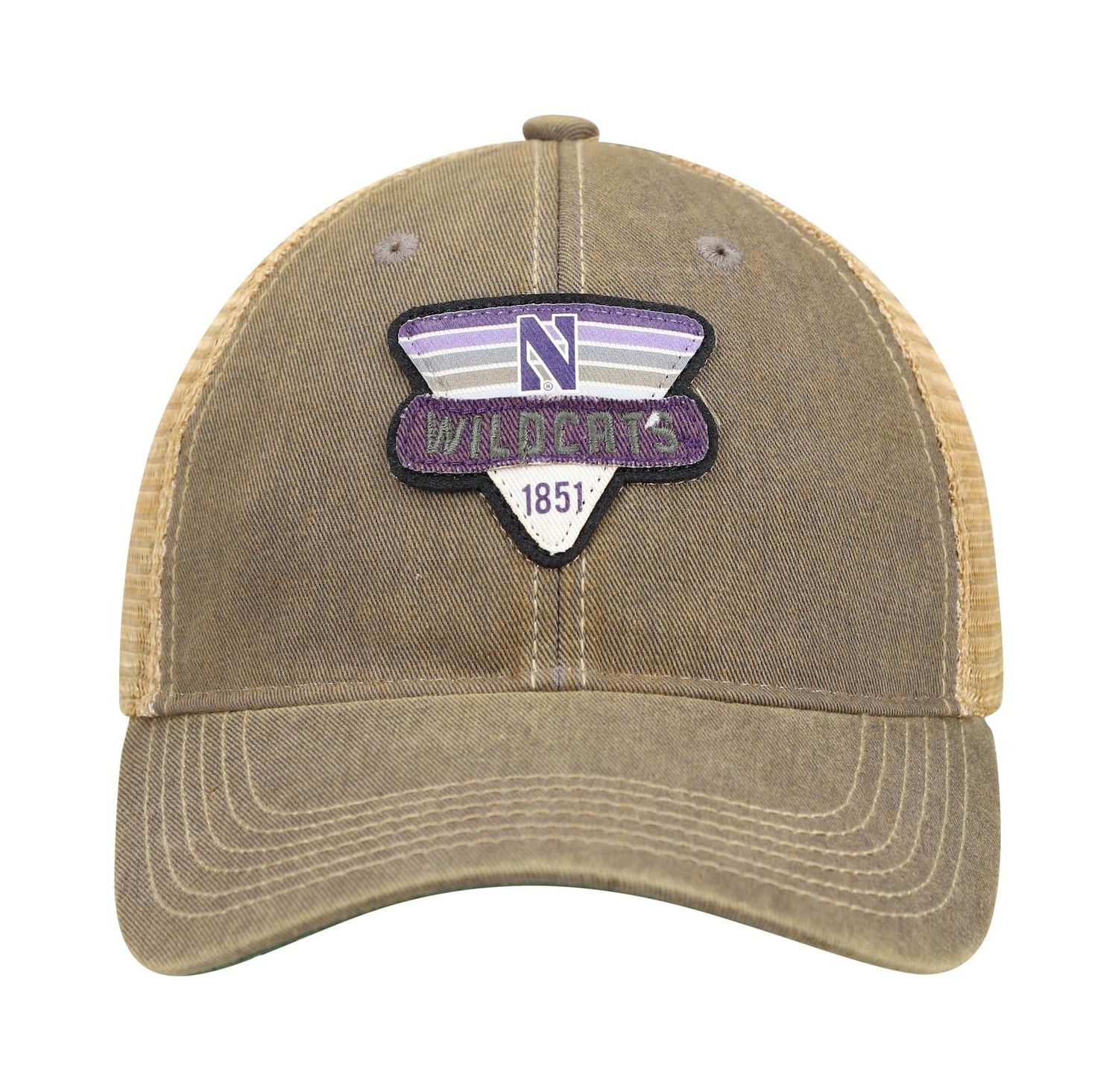 Men's Gray Northwestern Wildcats Legacy Point Old Favorite Trucker Snapback Hat