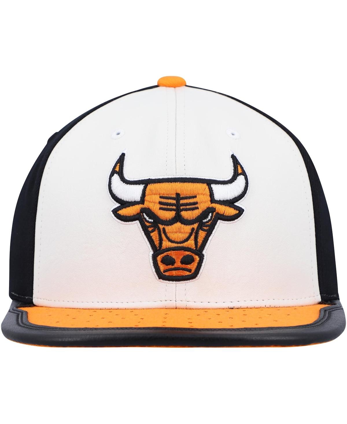 Men's Mitchell & Nessand Orange Chicago Bulls Day Snapback Hat - White, Orange