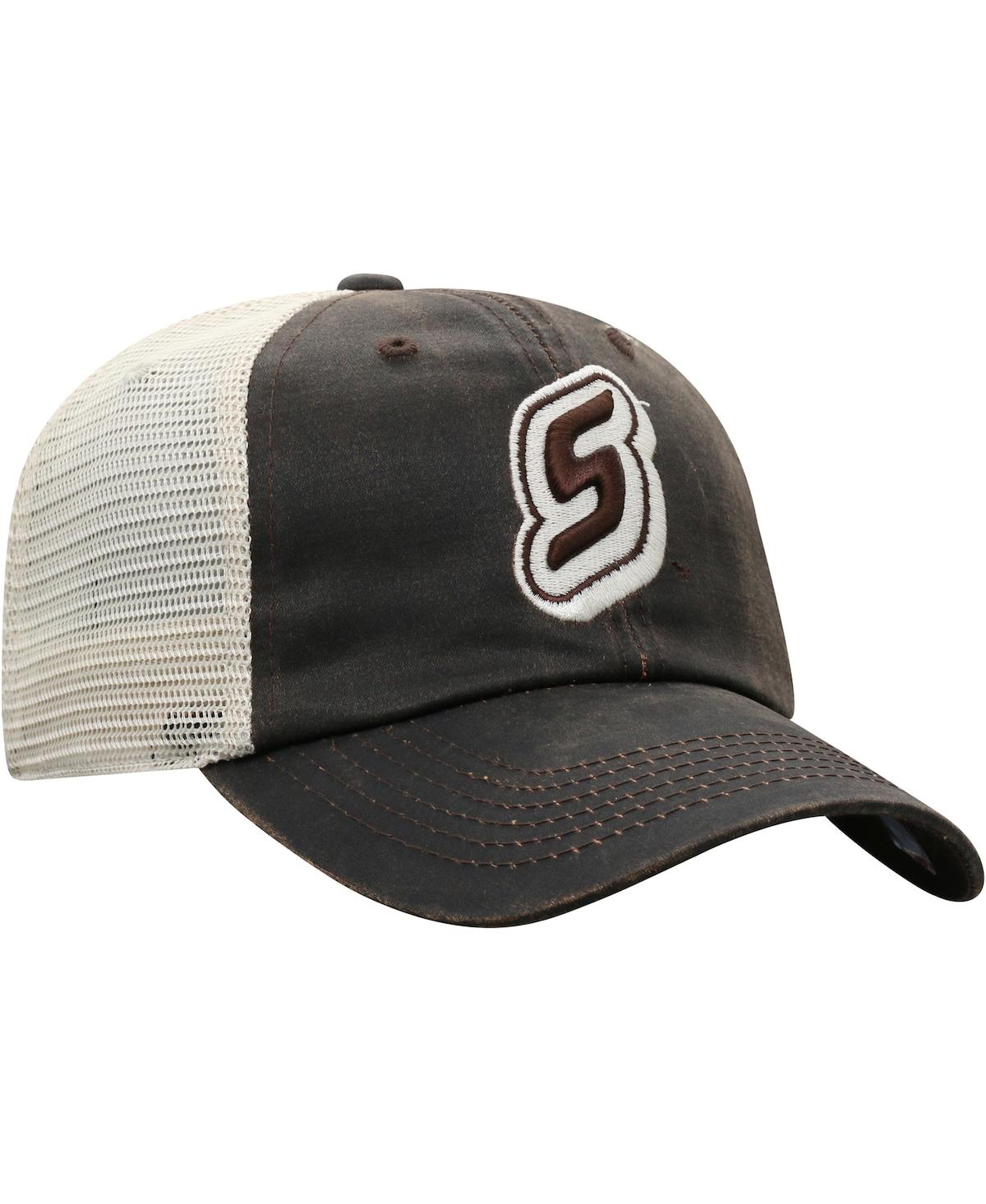 Men's Top of the WorldSoutheastern Louisiana Lions Scat Mesh Trucker Snapback Hat - Brown