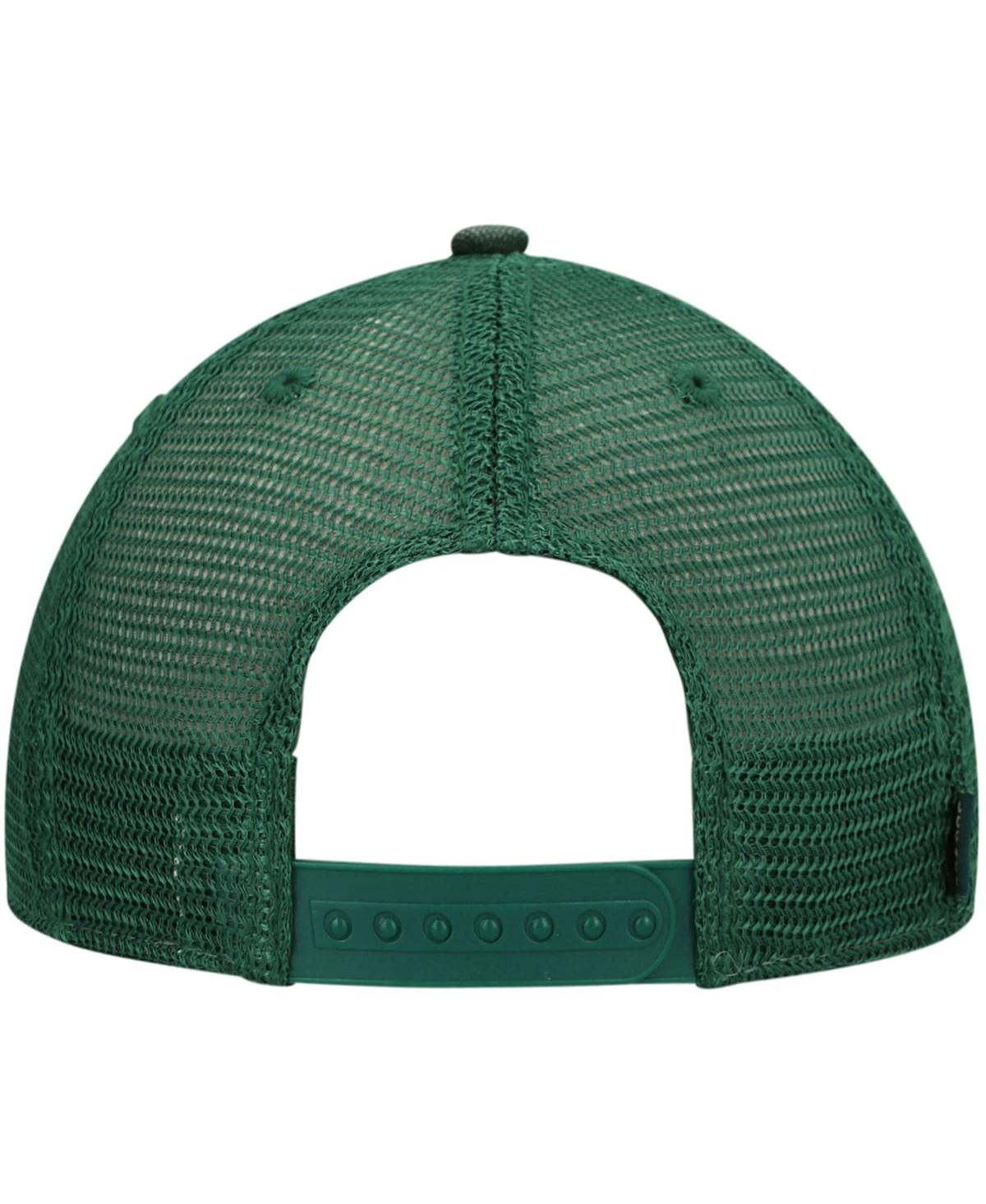 LEGACY ATHLETIC MEN'S GREEN BAYLOR BEARS SUN & BARS DASHBOARD TRUCKER SNAPBACK HAT 