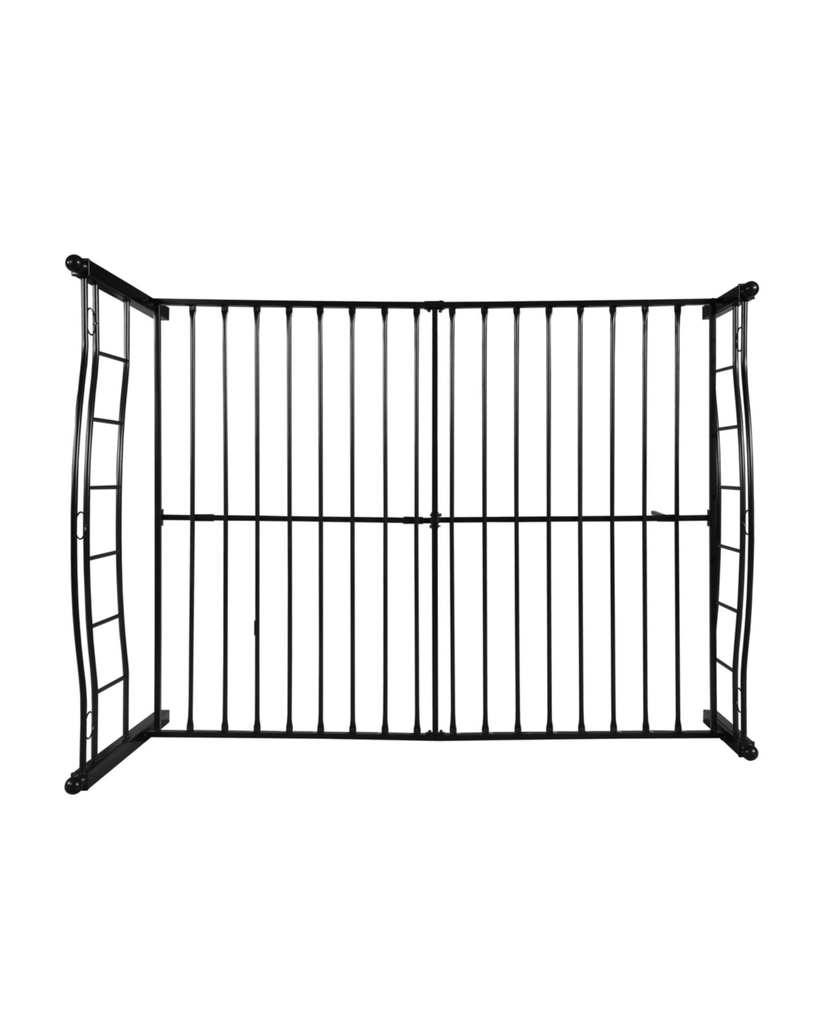 Noble House Bouvardia Contemporary Iron Bed Frame, King In Black