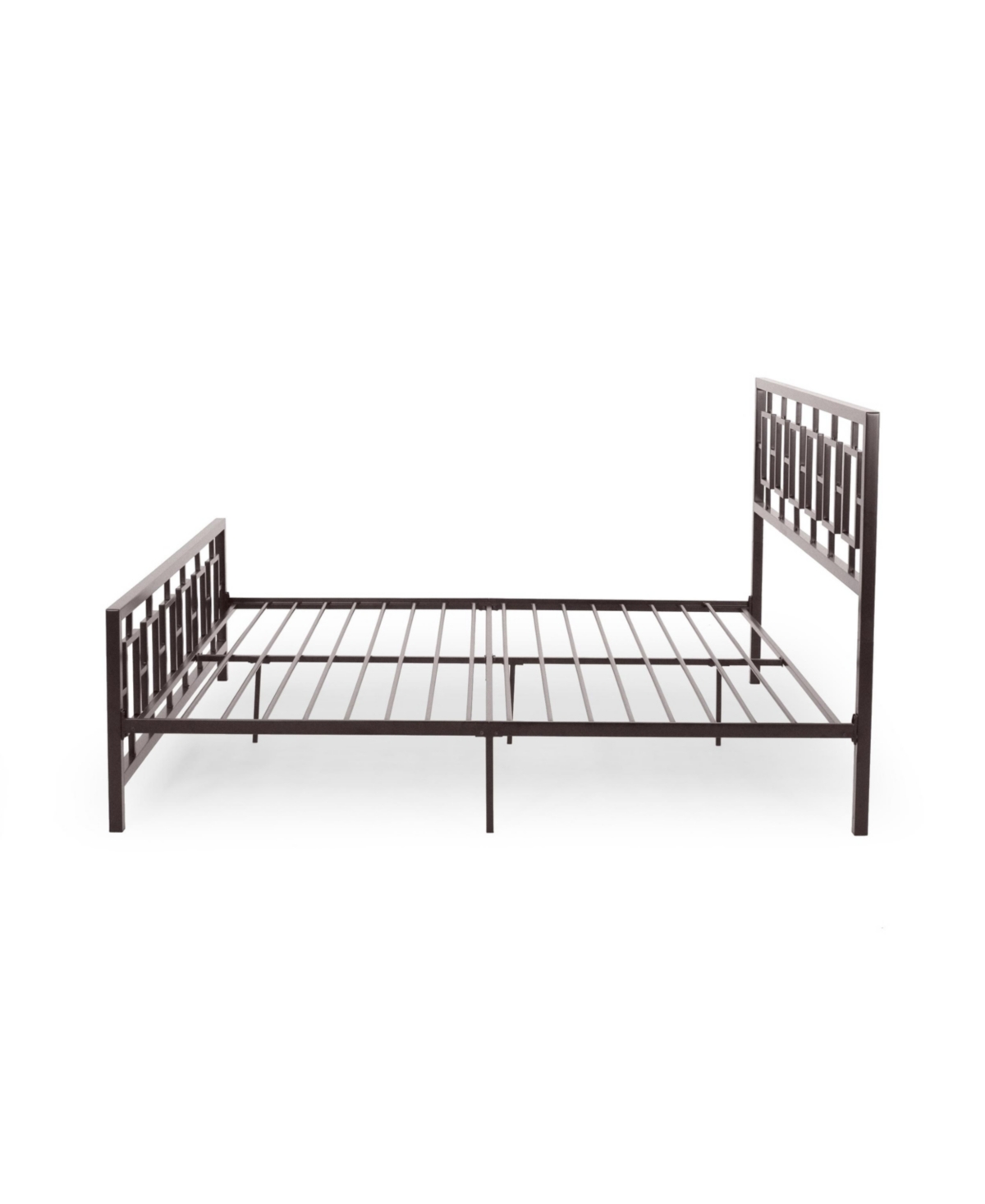 Noble House Claudia Modern Iron Bed Frame, King In Copper