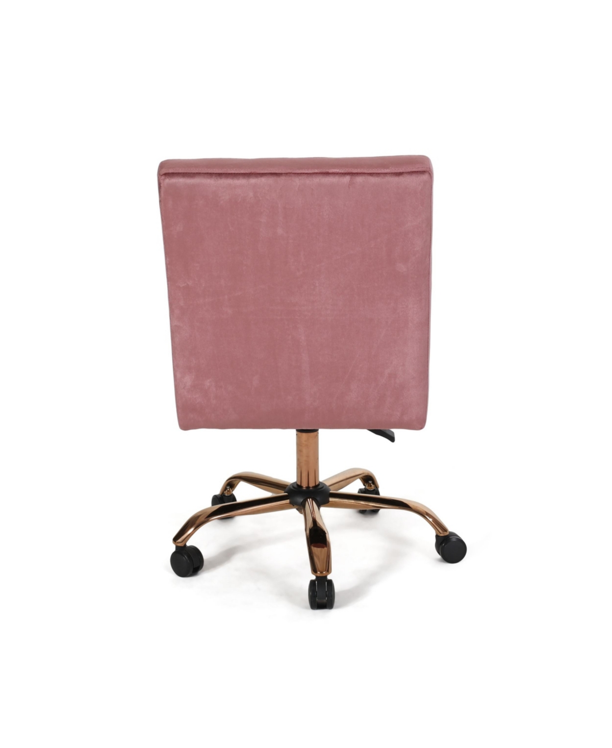 Noble House Centennial Glam Tufted Home Office Chair With Swivel Base In Blush