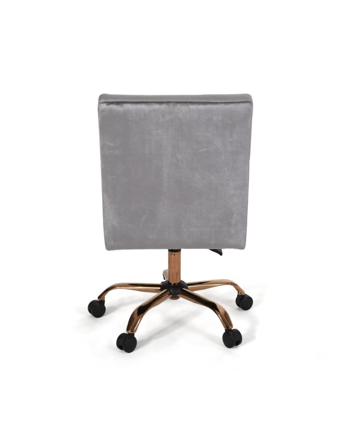 Noble House Centennial Glam Tufted Home Office Chair With Swivel Base In Smoke