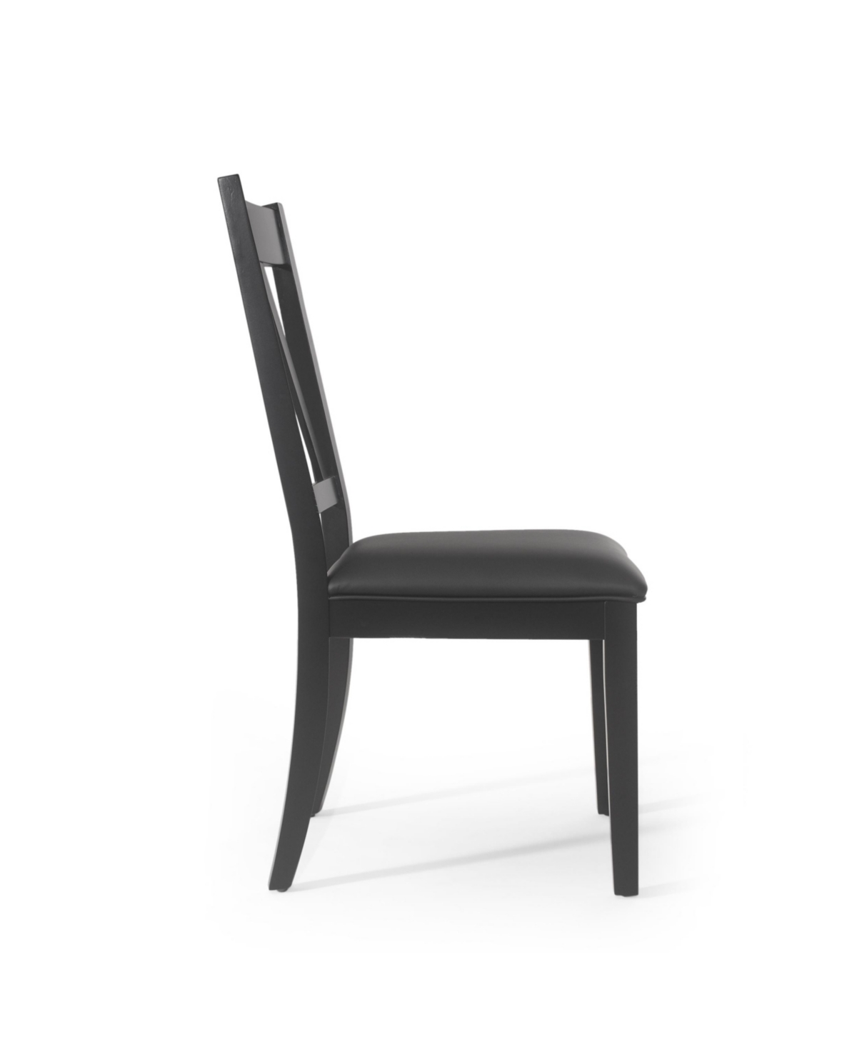 Noble House Fairgreens Farmhouse Upholstered Wood Dining Chairs Set, 2 Piece In Black