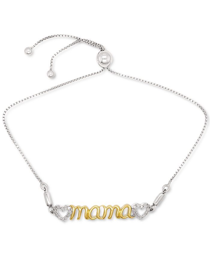 Macy s Diamond Heart Mama Bolo Bracelet 1 6 ct. t.w. Macy s