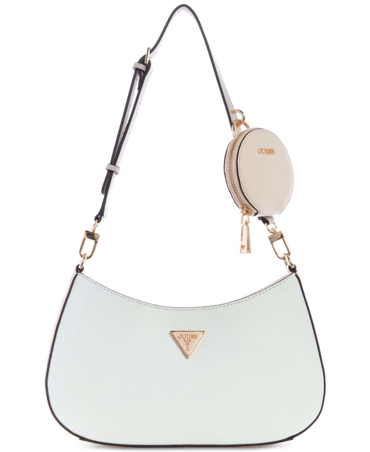 Guess Alexie Top Zip Shoulder Bag In White Multi ModeSens