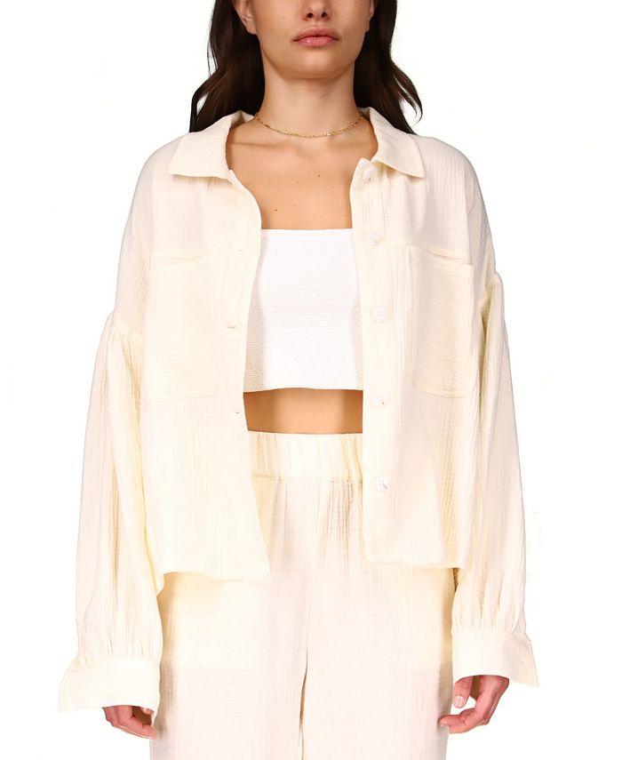 Sanctuary Women's Kiera Cotton Gauze Jacket Macy's