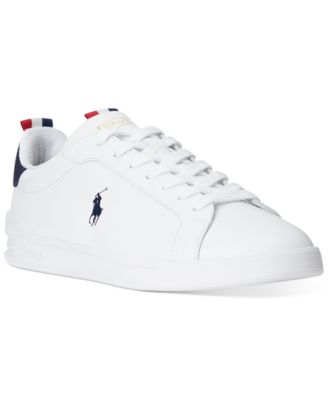 polo men's leather sneakers