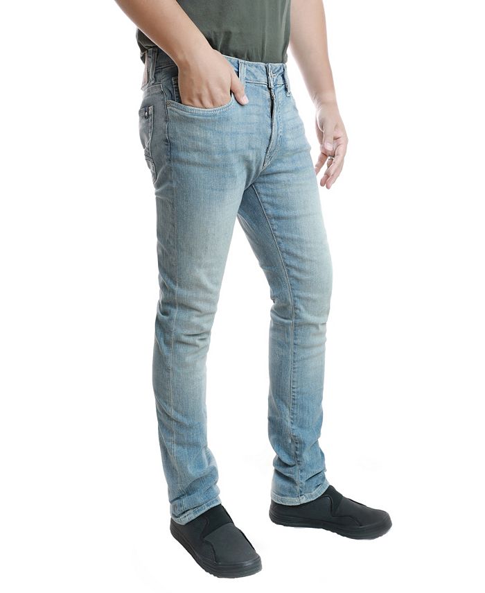 Jeans Uomo Buffalo David Bitton Slim Ash, Sablee, Vita 36 Lunghezza 30, Denim Elasticizzato Comfort
