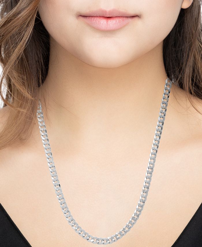 Ladies curb chain necklace clearance