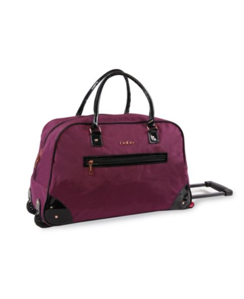 Сумка Bebe Giselle Rolling Duffel, 22", цвет: Тёмный фиолетовый