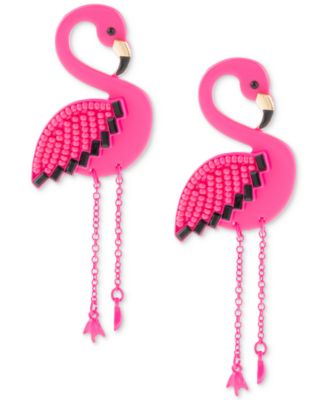 flamingo statement earrings