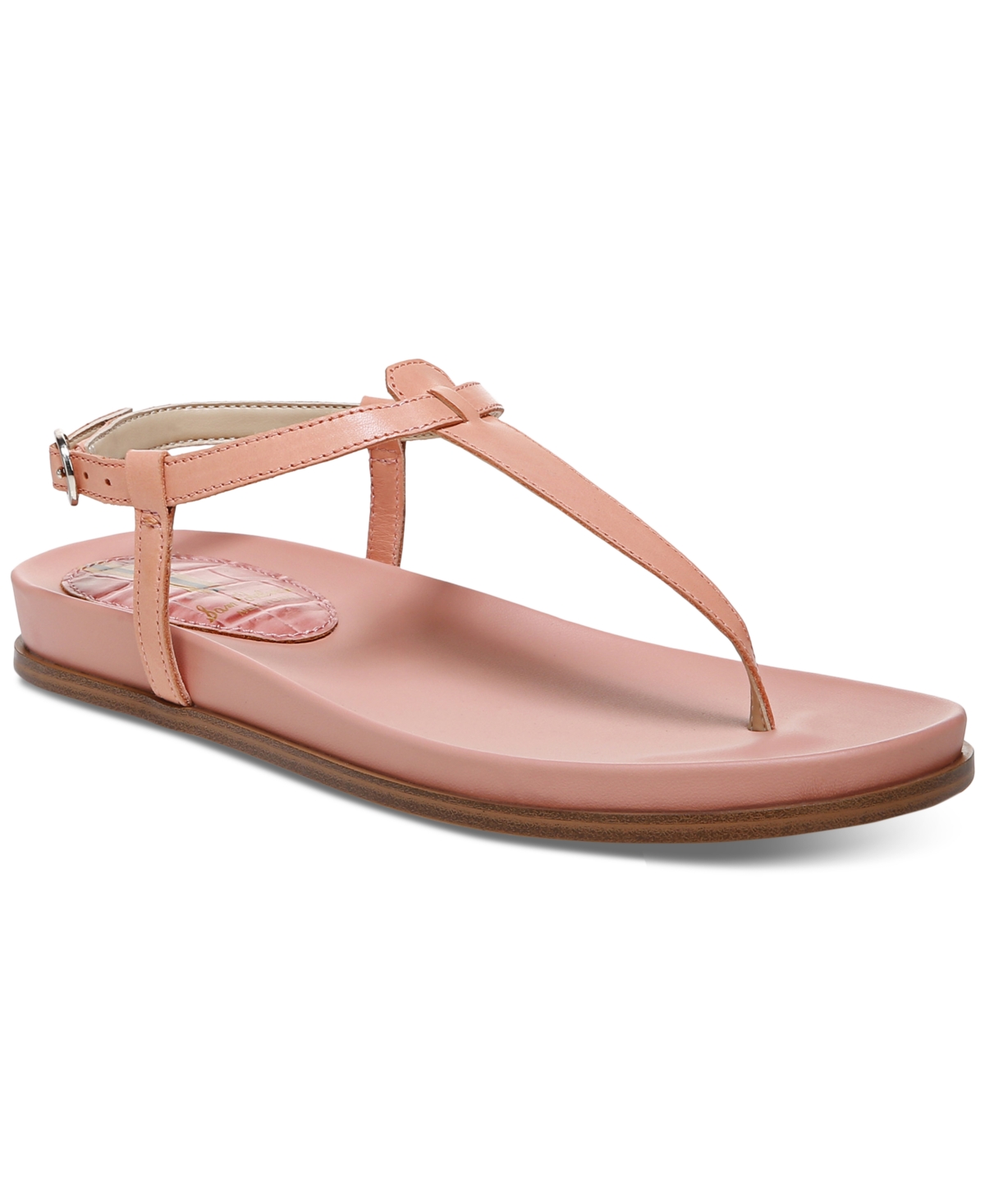 Sam Edelman Women's Naomi T-strap Footbed Sandals Women's Shoes In Canyon Clay