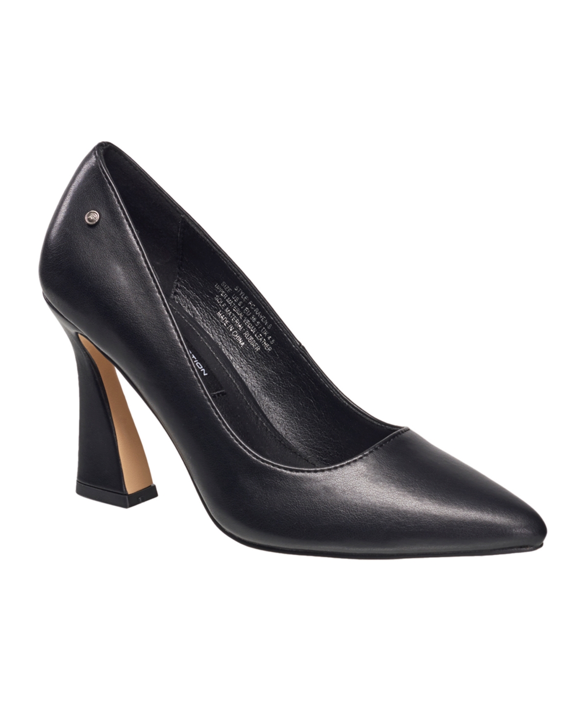 Shop French Connection Women's Raven Flared Heel Pumps In Black