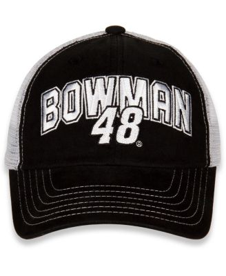 Women's Hendrick Motorsports Team Collection Black and White Alex Bowman Name and Number Adjustable Hat
